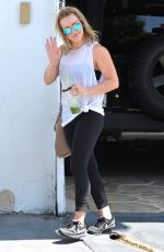 HILARY DUFF Arrives at a Gym in Los Angeles