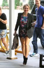 HILARY DUFF Arrives at Intermix in New York