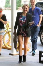 HILARY DUFF Arrives at Intermix in New York