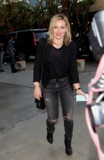 HILARY DUFF Arrives at Staples Center in Los Angeles