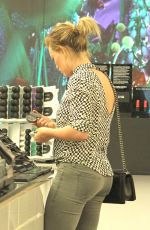 HILARY DUFF at Mac Cosmetics in West Hollywood