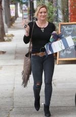HILARY DUFF Heading to a Party in Sherman Oaks