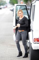 HILARY DUFF Heading to a Party in Sherman Oaks