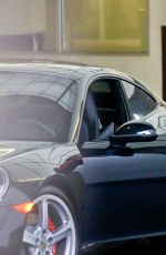 HILARY DUFF Leaves E Baldi Restaurant in Beverly Hills