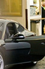 HILARY DUFF Leaves E Baldi Restaurant in Beverly Hills