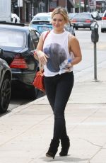 HILARY DUFF Out and About in West Hollywood