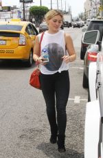 HILARY DUFF Out and About in West Hollywood