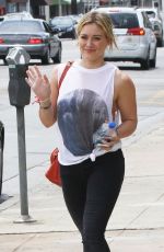 HILARY DUFF Out and About in West Hollywood