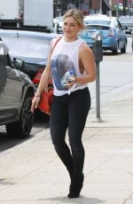 HILARY DUFF Out and About in West Hollywood