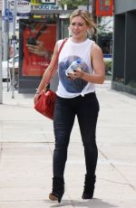 HILARY DUFF Out and About in West Hollywood