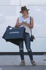 HILARY DUFF Shopping at Chanel Store in Beverly Hills