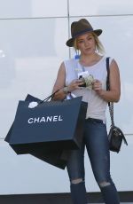HILARY DUFF Shopping at Chanel Store in Beverly Hills