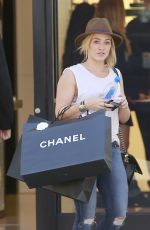 HILARY DUFF Shopping at Chanel Store in Beverly Hills