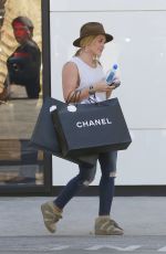HILARY DUFF Shopping at Chanel Store in Beverly Hills