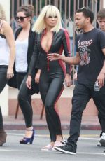 IGGY AZALEA and RITA ORA on Set of Black Widow Music Video