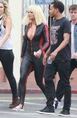 IGGY AZALEA and RITA ORA on Set of Black Widow Music Video