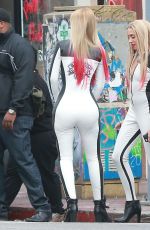 IGGY AZALEA and RITA ORA on Set of Black Widow Music Video