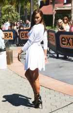 IRINA SHAYK on the Set of Extra in Los Angeles