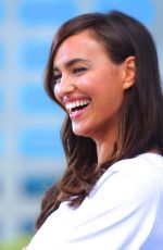 IRINA SHAYK on the Set of Extra in Los Angeles