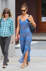 IRINA SHAYK Out and About in New York