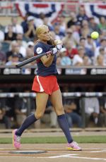 JENNIE FINCH at MLB All-star Legends and Celebrity Softball Game