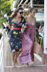 JENNIFER LOPEZ and LEAH REMINI Shopping at Fred Segal in Los Angeles
