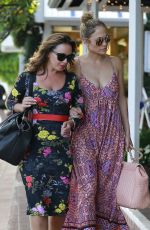 JENNIFER LOPEZ and LEAH REMINI Shopping at Fred Segal in Los Angeles