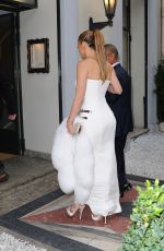 JENNIFER LOPEZ Arrives at Le Restaurant Lasserre in Paris