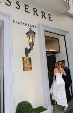 JENNIFER LOPEZ Arrives at Le Restaurant Lasserre in Paris
