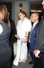 JENNIFER LOPEZ Arrives at Le Restaurant Lasserre in Paris