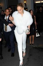 JENNIFER LOPEZ Arrives at Le Restaurant Lasserre in Paris