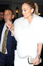 JENNIFER LOPEZ Arrives at Le Restaurant Lasserre in Paris