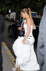 JENNIFER LOPEZ Arrives at Le Restaurant Lasserre in Paris