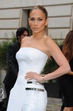 JENNIFER LOPEZ at Versace Fashion Show in Paris