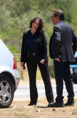 JENNIFER LOVE HEWITT on the Set of  Criminal Minds in Los Angeles
