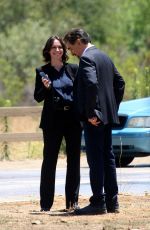 JENNIFER LOVE HEWITT on the Set of  Criminal Minds in Los Angeles