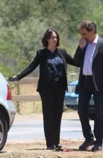 JENNIFER LOVE HEWITT on the Set of  Criminal Minds in Los Angeles