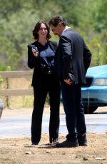 JENNIFER LOVE HEWITT on the Set of  Criminal Minds in Los Angeles