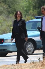 JENNIFER LOVE HEWITT on the Set of  Criminal Minds in Los Angeles