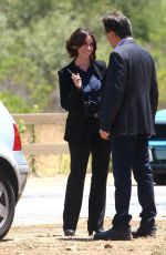 JENNIFER LOVE HEWITT on the Set of  Criminal Minds in Los Angeles