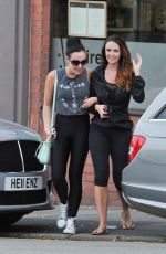 JENNIFER METCALFE and STEPHANIE DAVIS Out and About in Liverpool