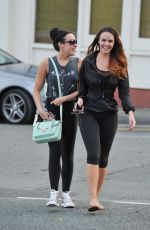 JENNIFER METCALFE and STEPHANIE DAVIS Out and About in Liverpool