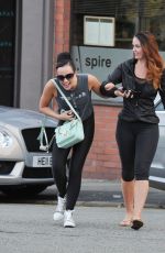 JENNIFER METCALFE and STEPHANIE DAVIS Out and About in Liverpool