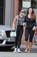 JENNIFER METCALFE and STEPHANIE DAVIS Out and About in Liverpool
