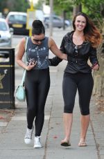 JENNIFER METCALFE and STEPHANIE DAVIS Out and About in Liverpool