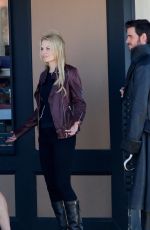 JENNIFER MORRISON on the Set of Once Upon a Time in Richmond