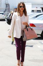 JESSICA ALBA Arrives at Her Office in Santa Monica