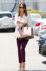 JESSICA ALBA Arrives at Her Office in Santa Monica