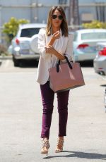 JESSICA ALBA Arrives at Her Office in Santa Monica