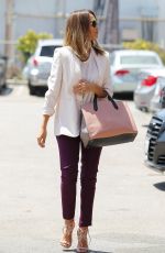 JESSICA ALBA Arrives at Her Office in Santa Monica